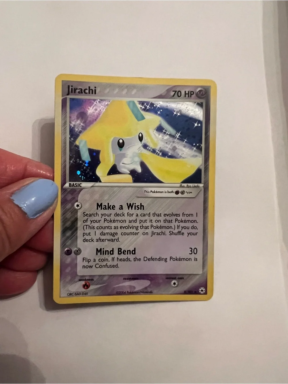 2004 RARE Jirachi 8/101 Hidden Legends Holo Pokemon Cards